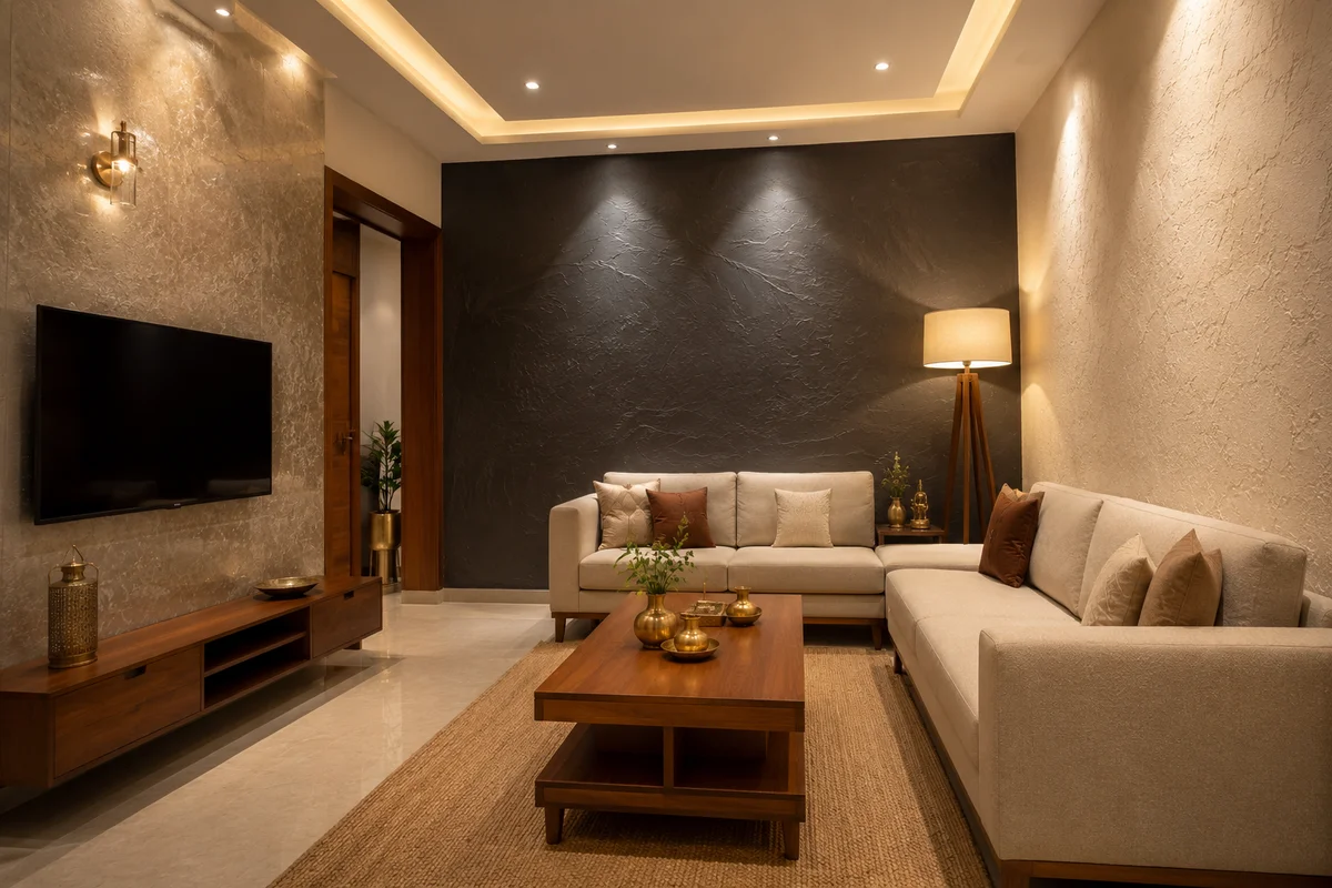 7 Best Interior Wall Texture Painting Designs for Homes in Delhi NCR (2026 Guide) 