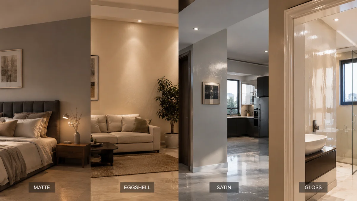 Difference Between Matte vs Satin vs Eggshell vs Gloss Paint Finishes? What’s Best For You?