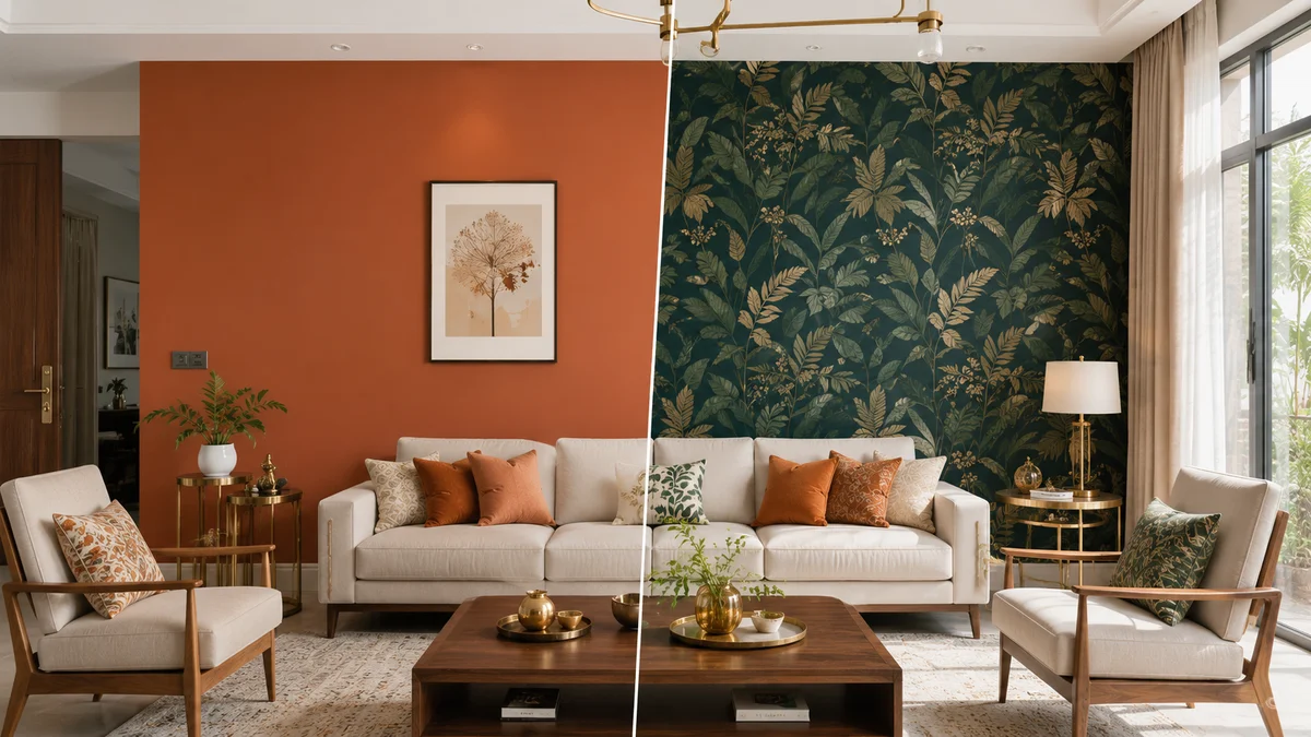 Wallpaper vs Paint: Which is Better for Indian Homes in 2026?