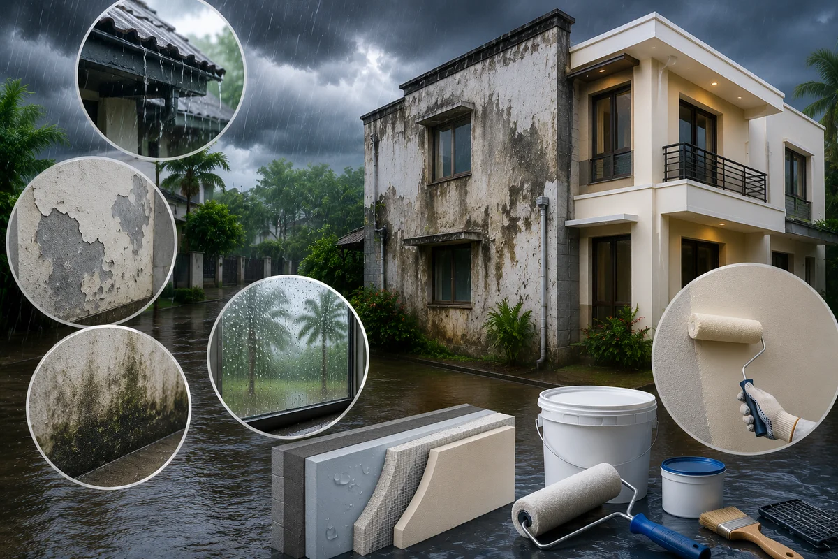 The Impact of Indian Monsoon on Home Painting: Tips for Waterproofing and Maintenance
