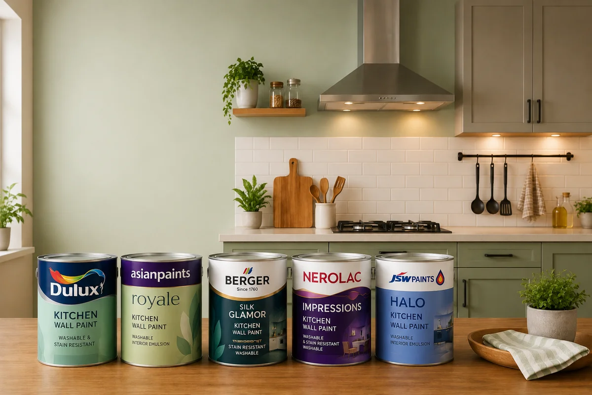 Best Paint for Kitchen Walls in India (2026): Washable, Stain-Resistant & Moisture-Resistant Options