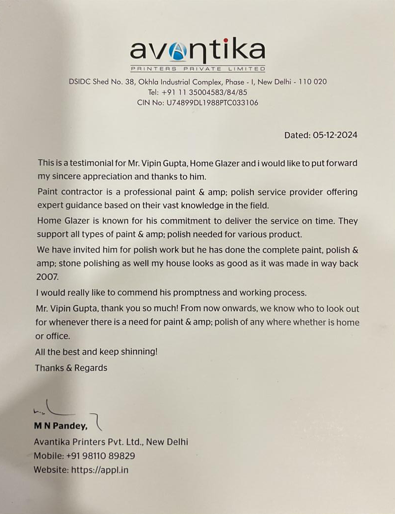 Customer testimonial 1