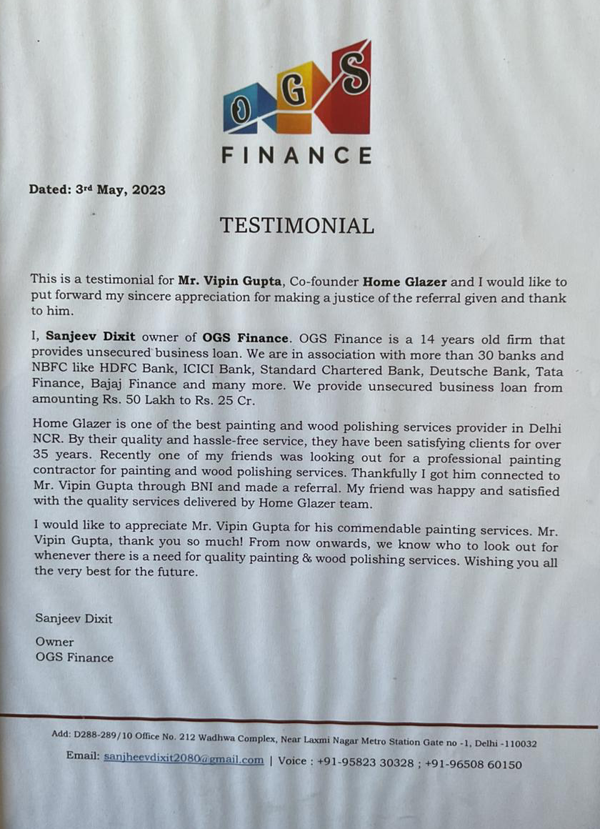 Customer testimonial 5