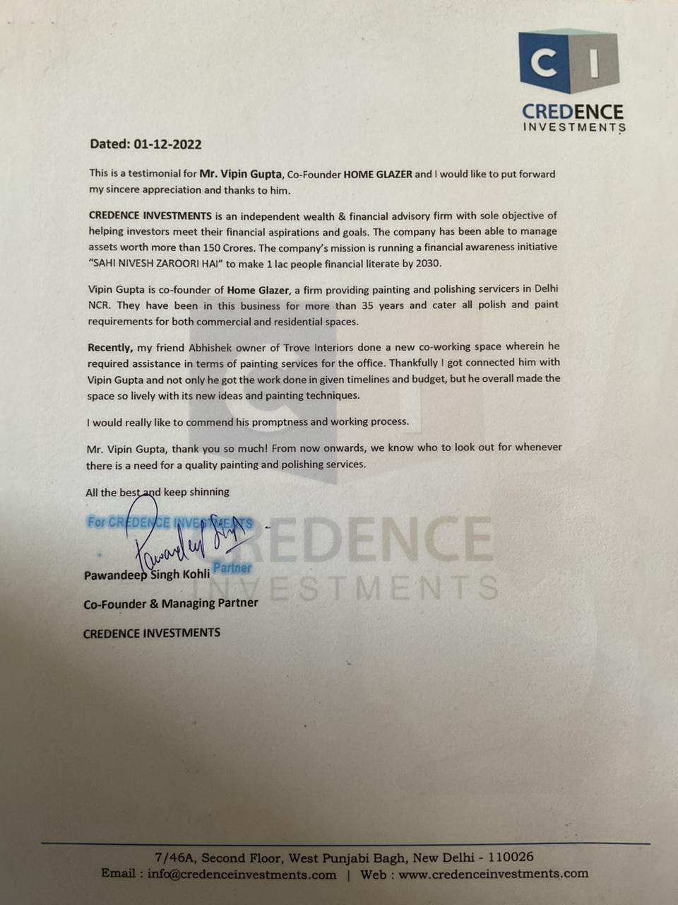 Customer testimonial 9