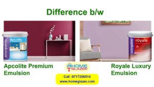 Difference b/w Apcolite Premium Emulsion and Royale Luxury Emulsion