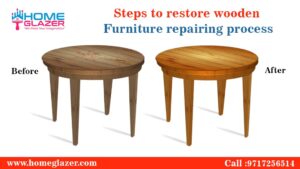 Steps to Restore Wooden Furniture | Furniture Repairing Process