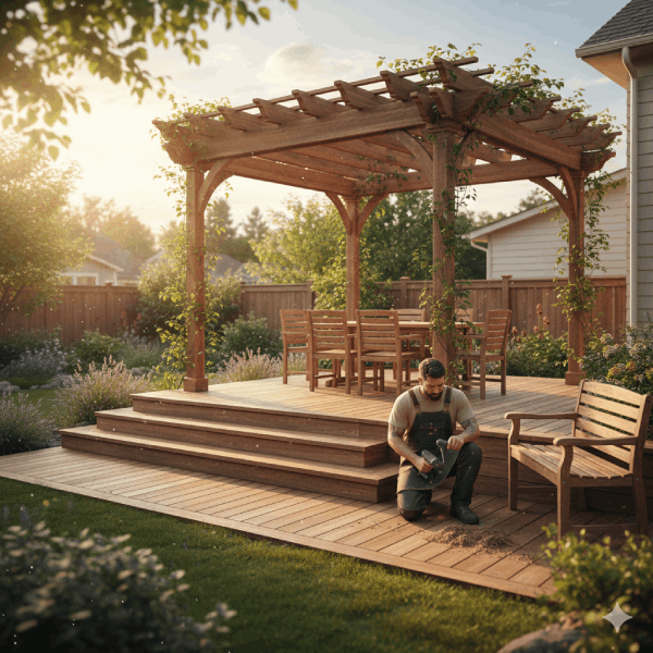 Exterior Carpentry Services - Outdoor Wooden Structures and Decks